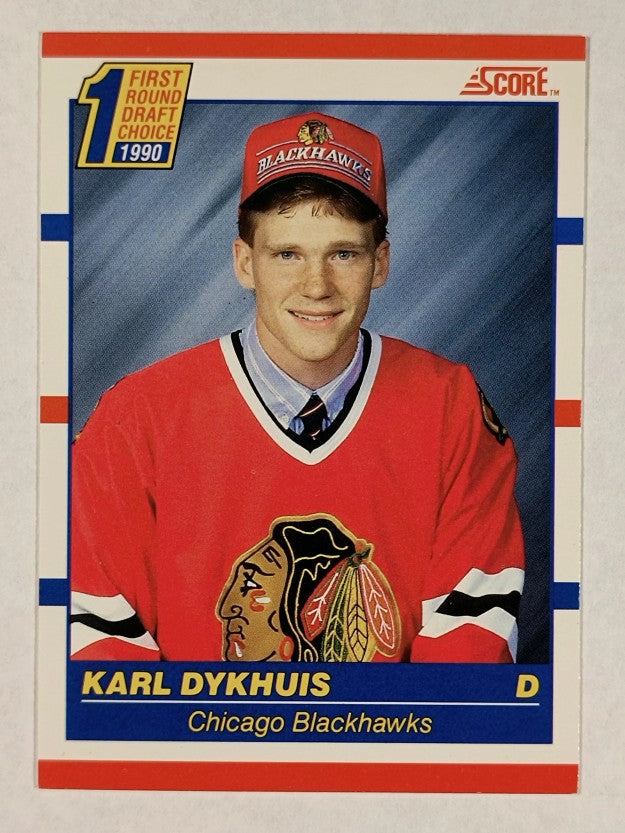 1990-91 Score Canadian #437 Karl Dykhuis RC