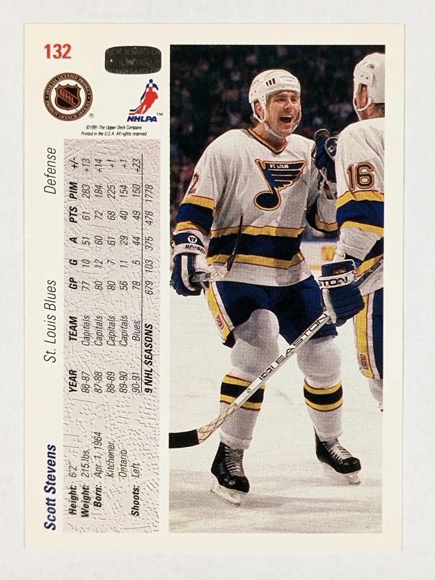 1991-92 Upper Deck #132 Scott Stevens