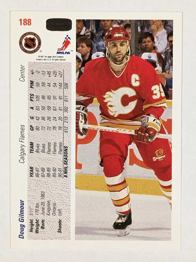1991-92 Upper Deck #188 Doug Gilmour