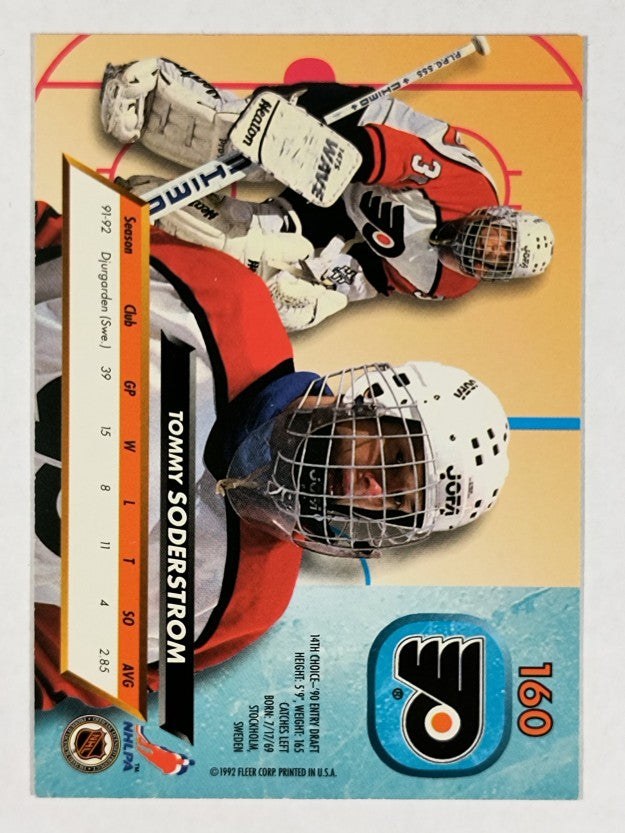 1992-93 Ultra #160 Tommy Soderstrom RC