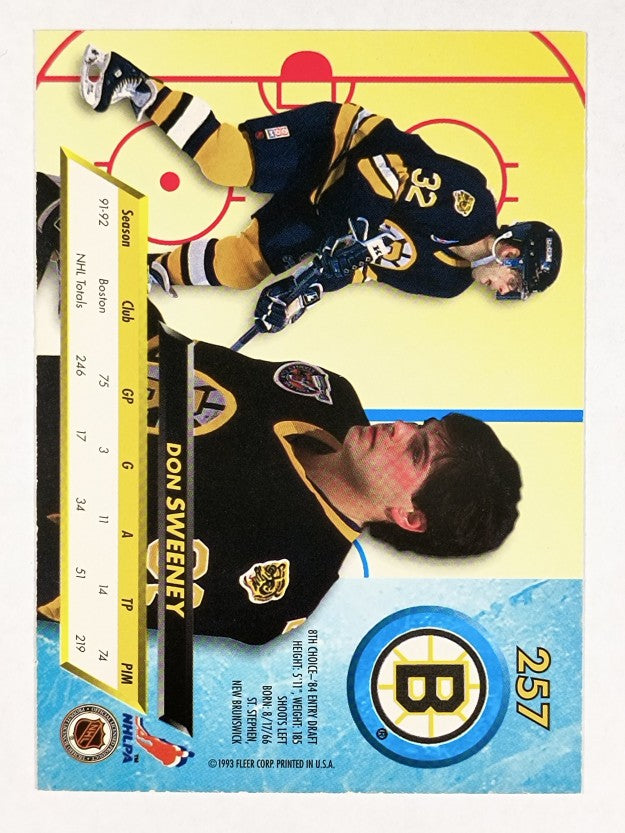 1992-93 Ultra #257 Don Sweeney