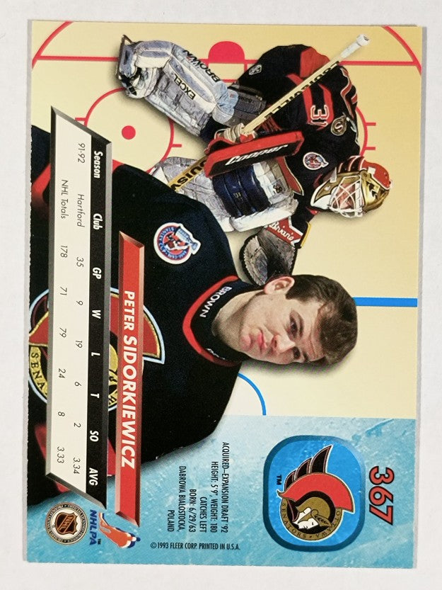 1992-93 Ultra #367 Peter Sidorkiewicz