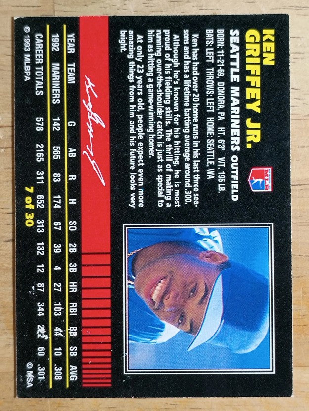 1993 Post #7 Ken Griffey Jr.