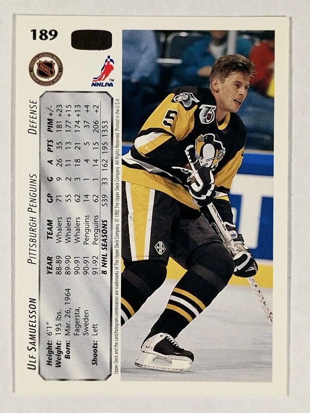 1992-93 Upper Deck #189 Ulf Samuelsson