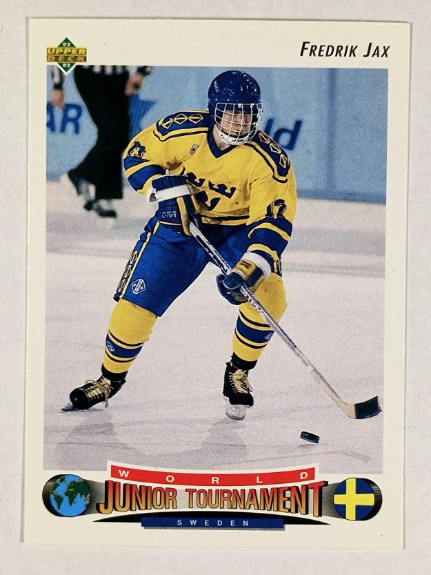 1992-93 Upper Deck #230 Fredrik Jax RC