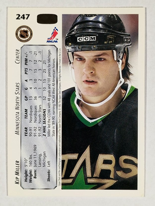 1992-93 Upper Deck #247 Kip Miller