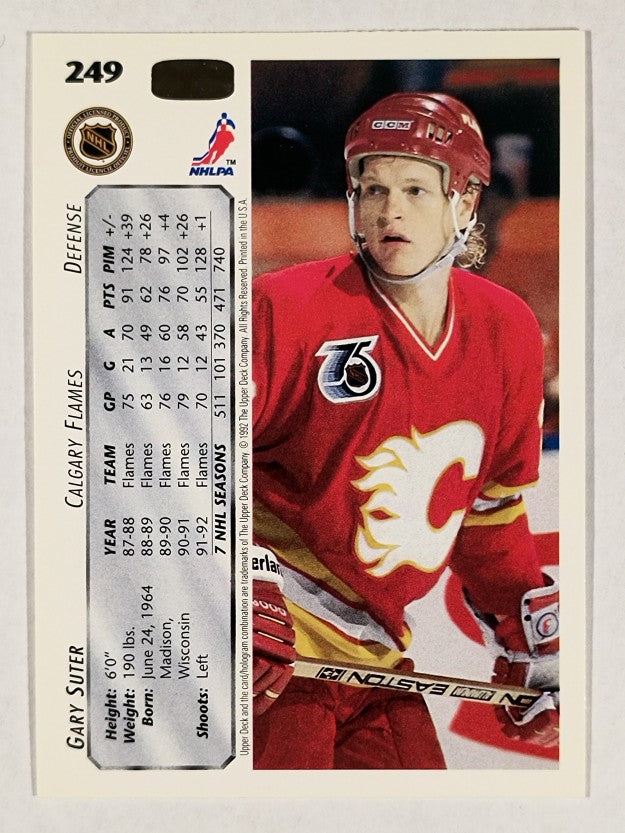 1992-93 Upper Deck #249 Gary Suter