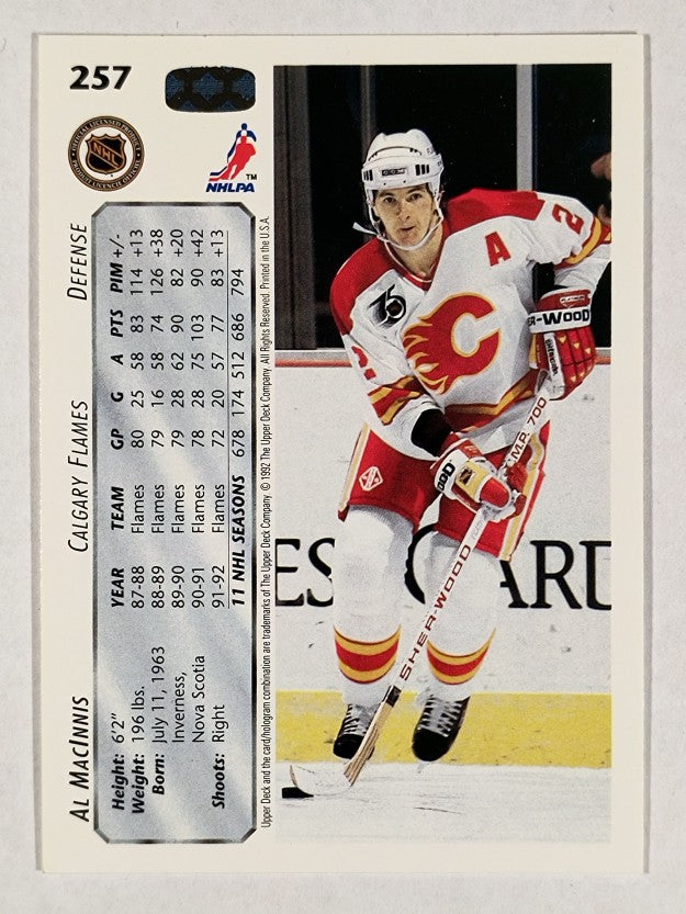 1992-93 Upper Deck #257 Al MacInnis