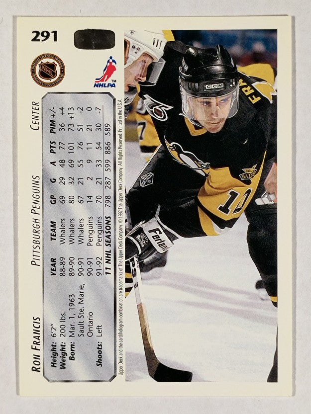 1992-93 Upper Deck #291 Ron Francis
