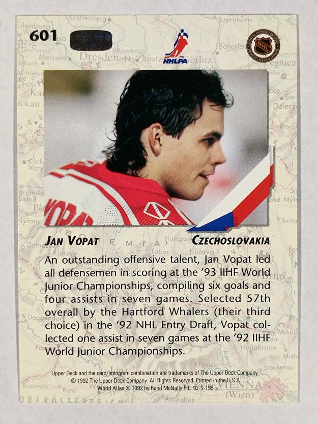 1992-93 Upper Deck #601 Jan Vopat RC