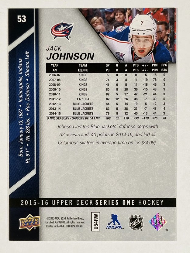2015-16 Upper Deck #53 Jack Johnson