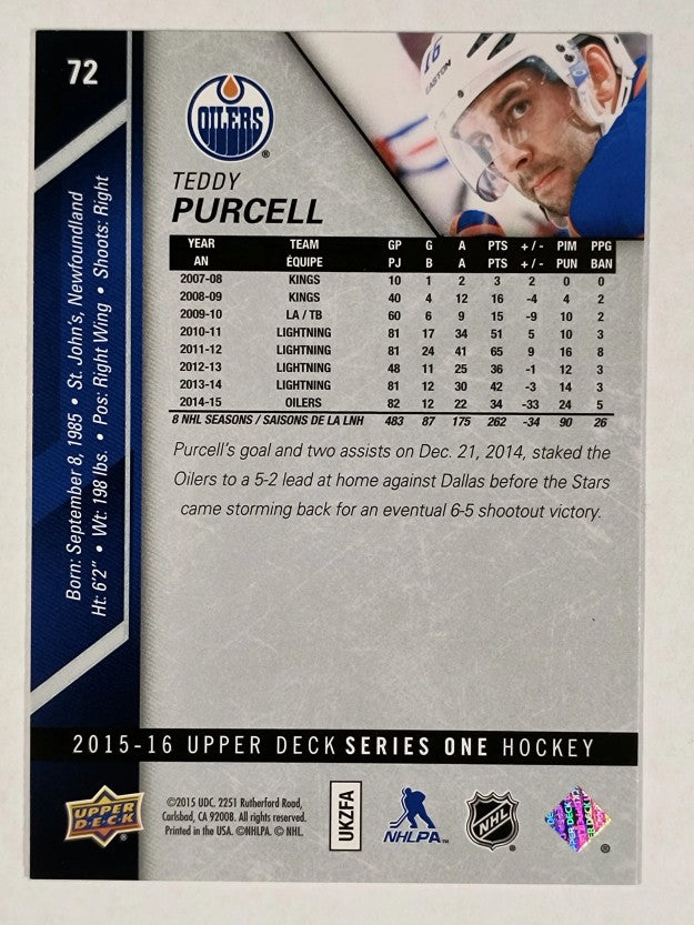 2015-16 Upper Deck #72 Teddy Purcell