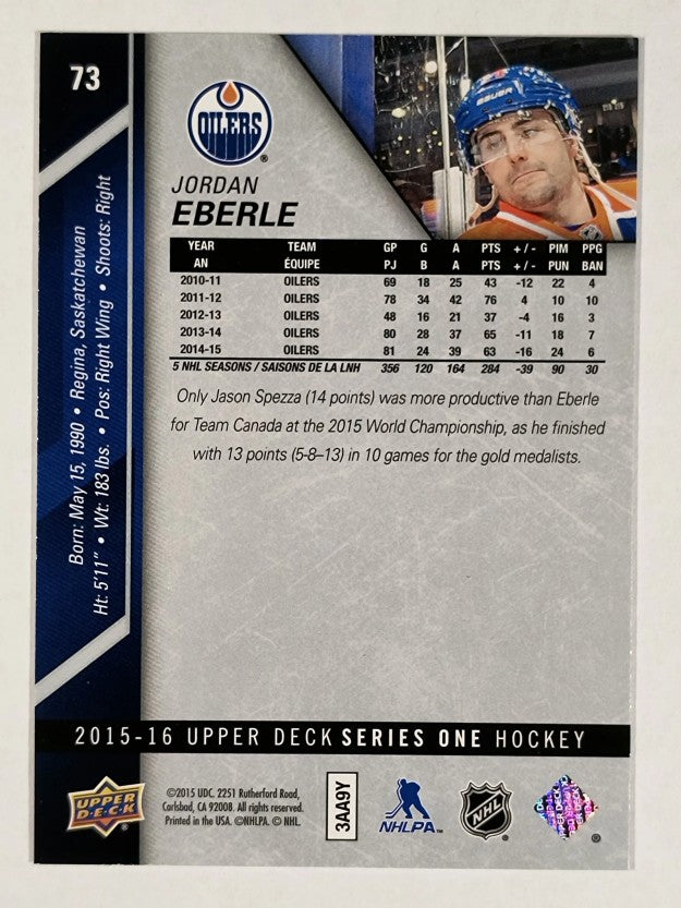 2015-16 Upper Deck #73 Jordan Eberle