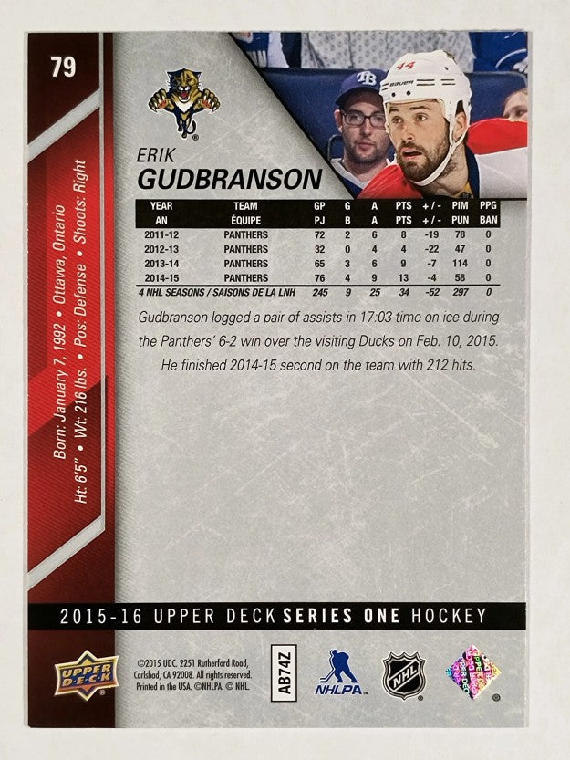 2015-16 Upper Deck #79 Erik Gudbranson