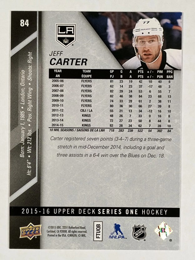 2015-16 Upper Deck #84 Jeff Carter
