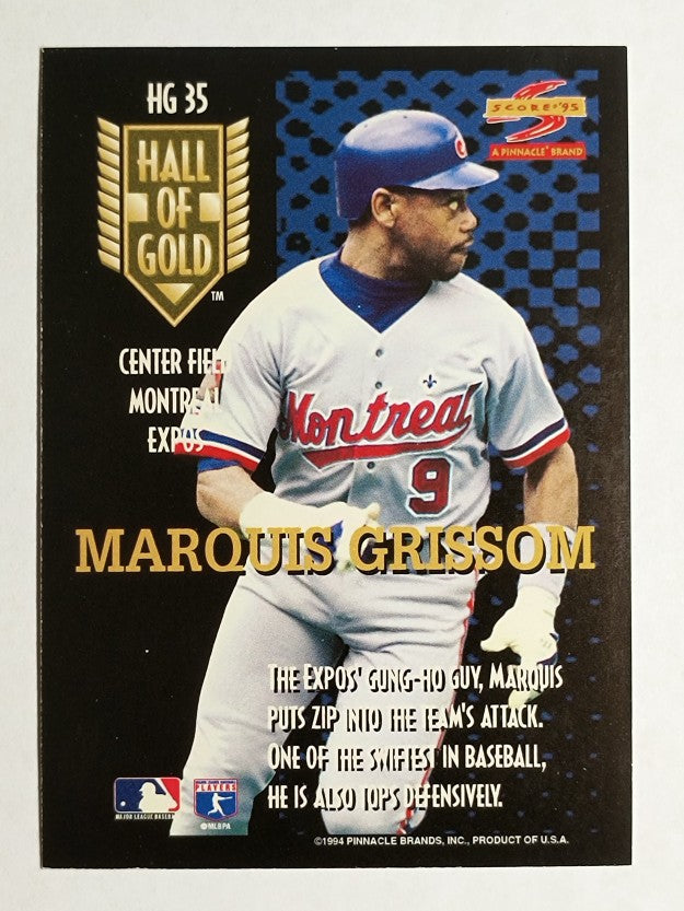 1995 Score Hall of Gold #HG35 Marquis Grissom