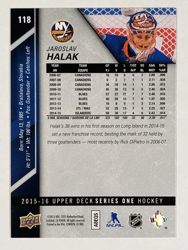 2015-16 Upper Deck #118 Jaroslav Halak