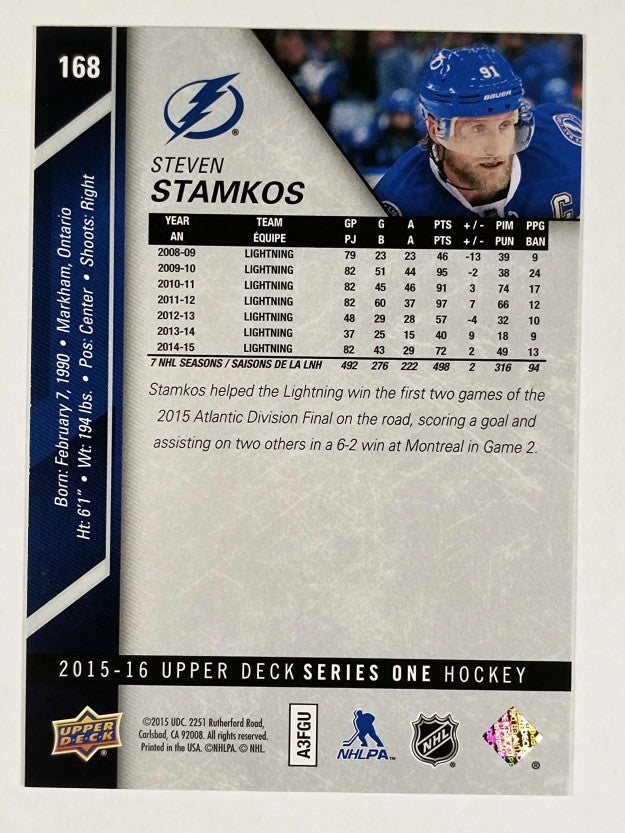 2015-16 Upper Deck #168 Steven Stamkos
