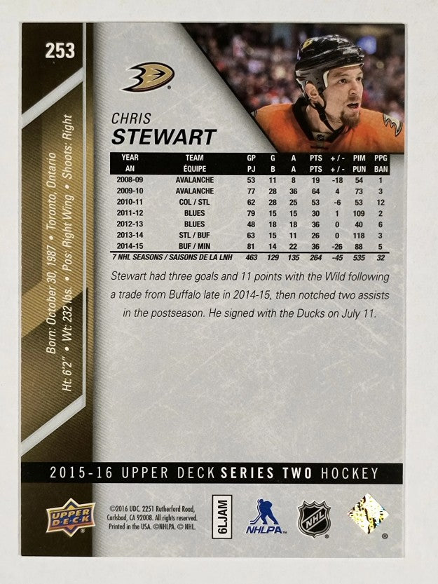 2015-16 Upper Deck #253 Chris Stewart