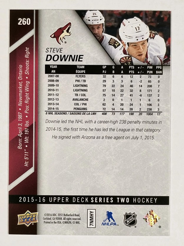 2015-16 Upper Deck #260 Steve Downie