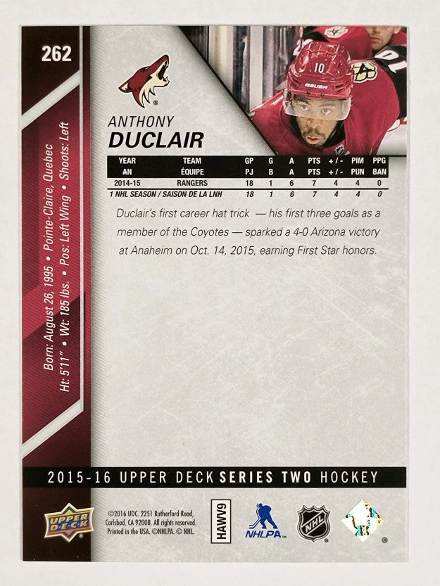 2015-16 Upper Deck #262 Anthony Duclair