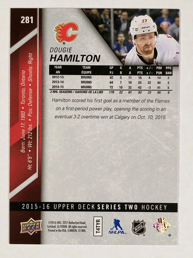 2015-16 Upper Deck #281 Dougie Hamilton