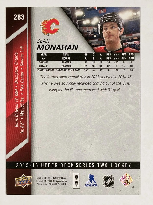 2015-16 Upper Deck #283 Sean Monahan