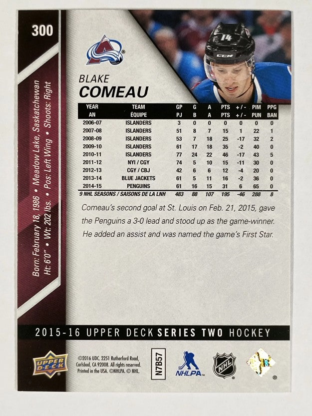 2015-16 Upper Deck #300 Blake Comeau