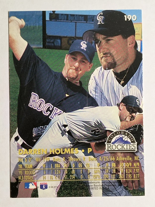 1996 Ultra Gold Medallion #190 Darren Holmes
