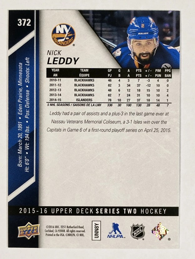 2015-16 Upper Deck #372 Nick Leddy