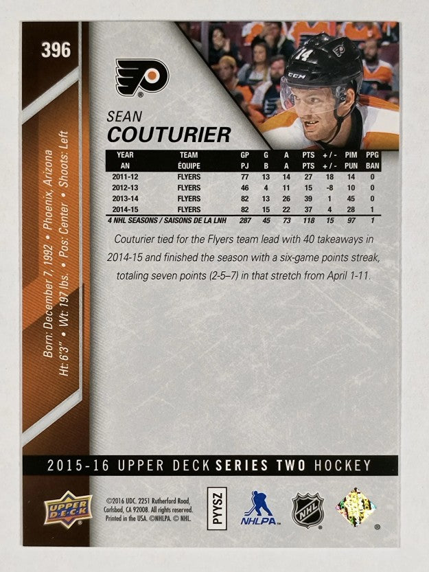2015-16 Upper Deck #396 Sean Couturier
