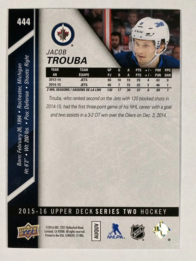 2015-16 Upper Deck #444 Jacob Trouba