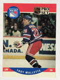 1990-91 Pro Set #492 Troy Mallette RC