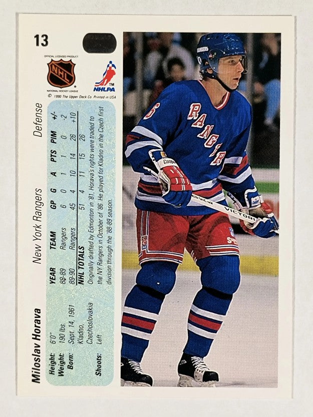 1990-91 Upper Deck #13 Miloslav Horava RC