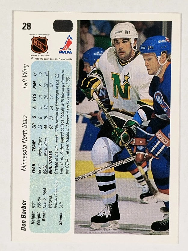 1990-91 Upper Deck #28 Don Barber RC