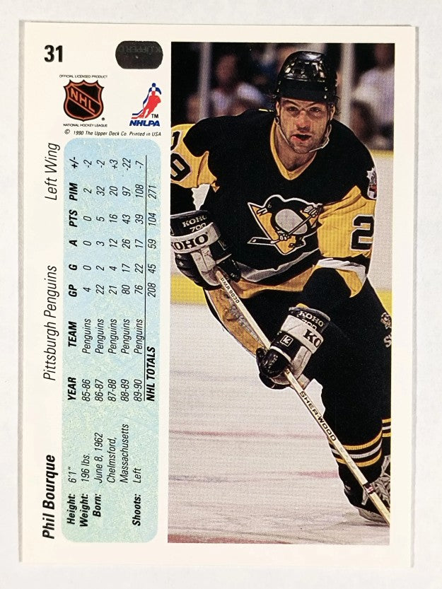 1990-91 Upper Deck #31 Phil Bourque
