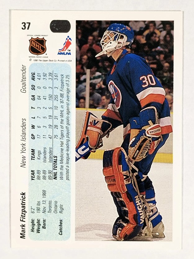 1990-91 Upper Deck #37 Mark Fitzpatrick RC