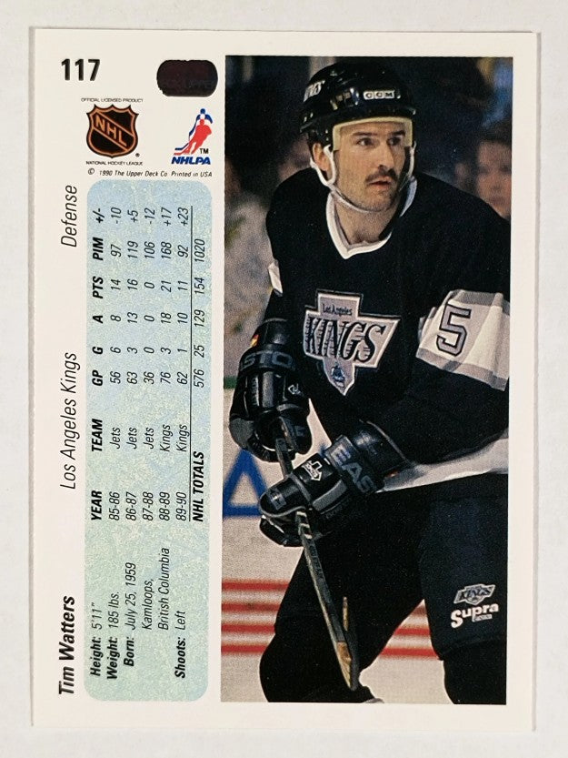 1990-91 Upper Deck #117 Tim Watters