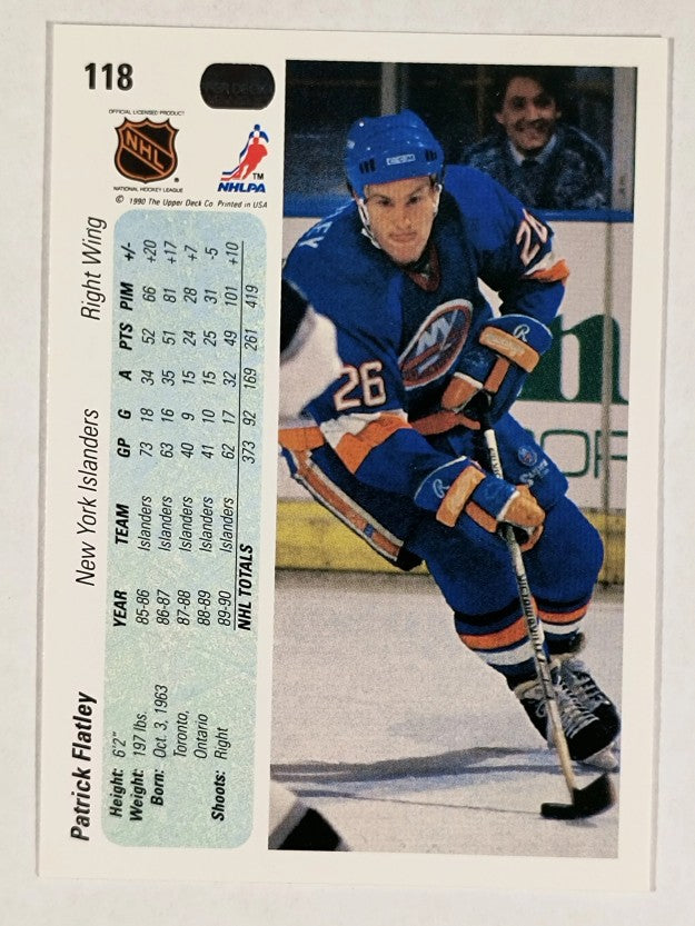 1990-91 Upper Deck #118 Pat Flatley