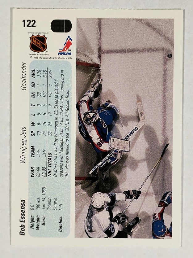 1990-91 Upper Deck #122 Bob Essensa RC