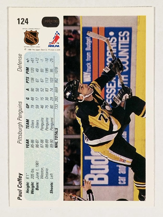1990-91 Upper Deck #124 Paul Coffey