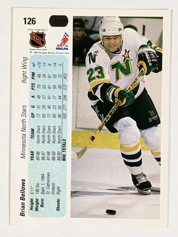 1990-91 Upper Deck #126 Brian Bellows