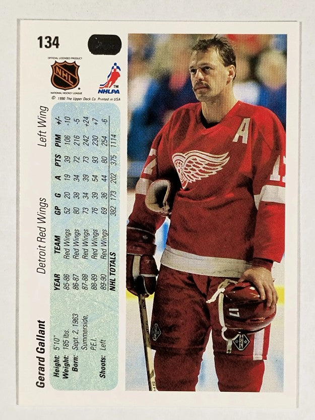 1990-91 Upper Deck #134 Gerard Gallant