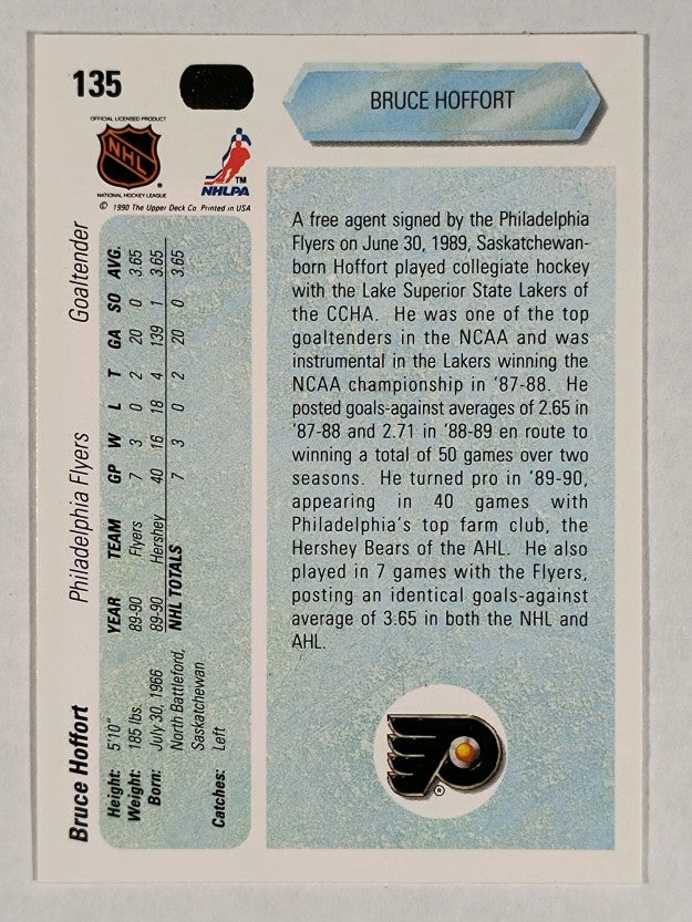 1990-91 Upper Deck #135 Bruce Hoffort RC