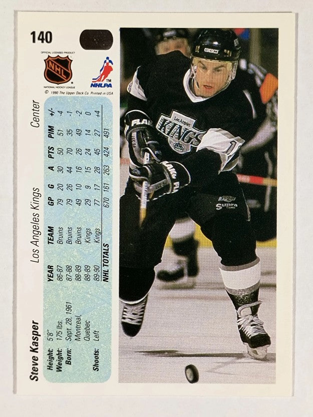1990-91 Upper Deck #140 Steve Kasper