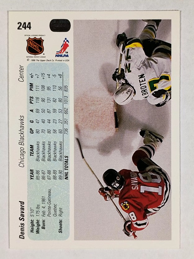 1990-91 Upper Deck #244 Denis Savard