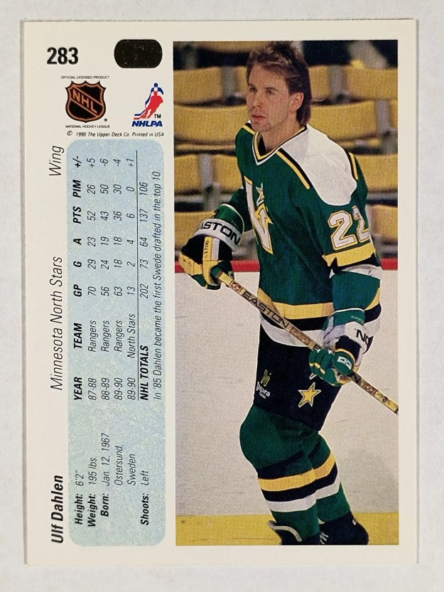 1990-91 Upper Deck #283 Ulf Dahlen