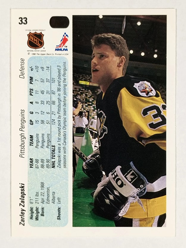 1990-91 Upper Deck #33 Zarley Zalapski