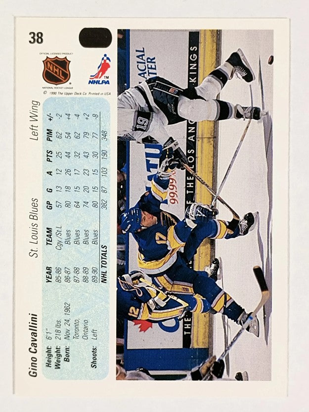 1990-91 Upper Deck #38 Gino Cavallini