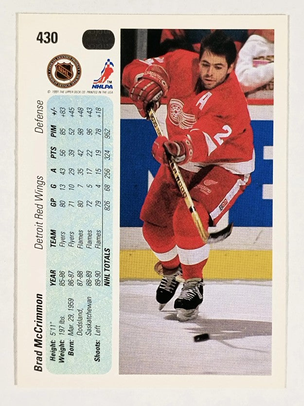 1990-91 Upper Deck #430 Brad McCrimmon